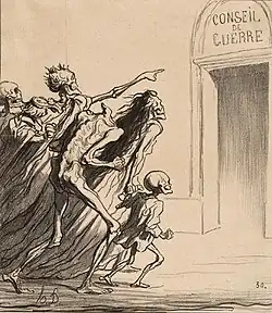 The Witnesses - The War Council (1872), lithograph, 25.3 × 22.2&nbsp;cm., Metropolitan Museum of Art, New York