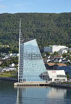 The sixteen-storey Scandic Seilet Hotel in 2017