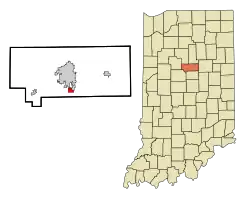 Location in the state of Indiana