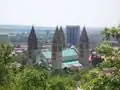 Magasház with the Pécs Cathedral