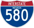 Interstate 580 marker