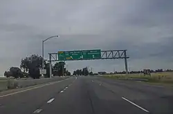 California State Route 99 passing through Fairmead