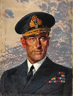 Painting of Mountbatten in uniform