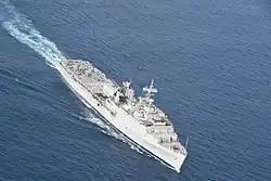 INS Jalashwa at sea en-route to Maldives.