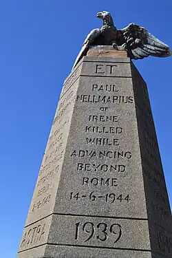 Cornwall Hill Military Memorial to the fallen.