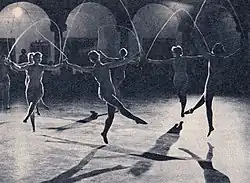 Five women skip with ropes