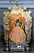 Idol of Goddess Aananda Bhavani inside the temple
