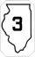 Illinois Route 3 marker