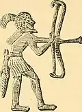 Drawing of a hunter.