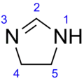 Skeletal formula of imidazoline