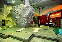 Artificial indoor bouldering wall