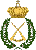 Coat of arms of the Swedish Infantry Cadet and Officer Candidate School (Infanteriets kadett- och aspirantskola, InfKAS) 1961–1981.