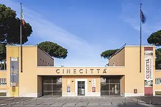 Image 9Entrance to Cinecittà in Rome, the largest film studio in Europe (from Culture of Italy)