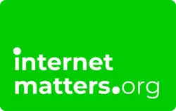 Internet Matters' logo - a green rounded rectangle with internetmatters.org written in white