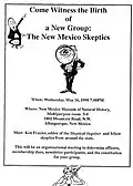 Original flyer sent to New Mexico SI subscribers in 1990