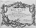 Invitation to the ball