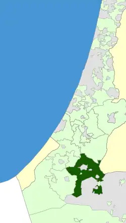 Location of Bnei Shimon