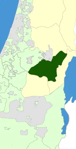Location of Gush Etzion