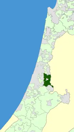 Location of Hevel Modi'in
