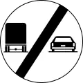 End of no overtaking for large vehicles