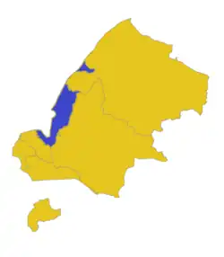 Location of Istočni Stari Grad within the city of Istočno Sarajevo