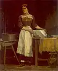 Bolting girl (c. 1900)