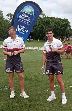 Bostock and Herbie Farnworth on right