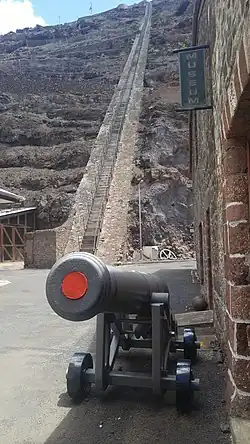 Foot of the ladder in Jamestown