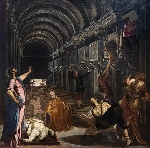 Finding of the body of St Mark (c.&nbsp;1564), Pinacoteca di Brera
