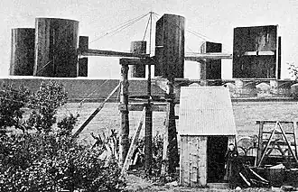 Image 43James Blyth's electricity-generating wind turbine, photographed in 1891 (from Wind turbine)