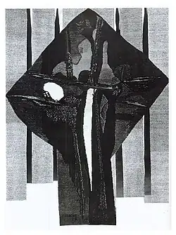 Author's tapestry Stele - Scar, 300 × 220&nbsp;cm, 1970