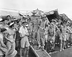 Image 9The Japanese interpreter in charge of Australian POWs at Ambon arriving at Morotai in October 1945 (from Australia in World War II)