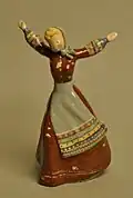 Jean Manley peasant girl figurine.