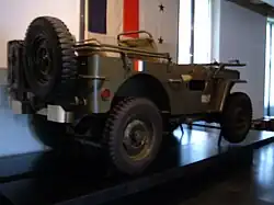 His jeep on display at the Musée de l'Armée in Paris