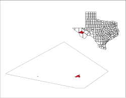 Location of Fort Davis, Texas