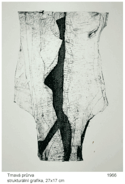 Dark chasm (structural print)), 27 x 17&nbsp;cm, 1966
