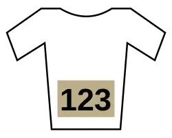 Jersey with red numbers