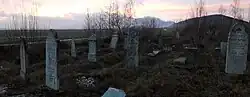 Jewish cemetery near the village
