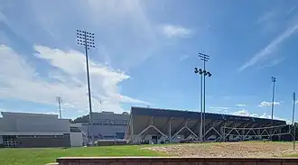 Joe Aillet Stadium away stands and Davison Athletics Complex exterior