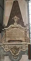 Monument to John Custance by Thomas Rawlins (circa 1756), St Andrew's Church, Norwich