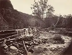 Broadhead’s Creek, Delaware Water Gap, 1863, albumen silver print, 26.3 × 33&nbsp;cm (10 1/4 × 13 3/8 in.), National Gallery of Art, Washington, D.C.