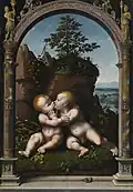 Version by Joos van Cleve sold at Sotheby's in 2013[3]