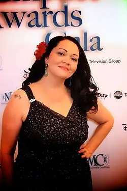 Lopez at the National Hispanic Media Coalition's 16th Annual Impact Awards Gala