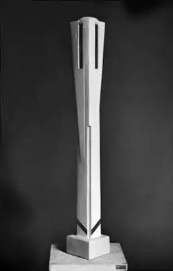 Joseph Csaky, 1922, Figure abstraite, stone, polychrome, 80&nbsp;cm