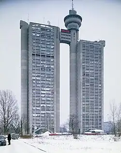 Western City Gate by Mihajlo Mitrović in Belgrade, 1977