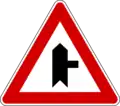Junction with a minor road