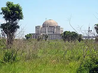 View of the nearby Juragua Nuclear Power Plant