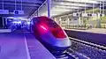 Whoosh high-speed train, terminating in Tegalluar at night