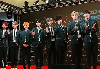 SF9 attending the 2017 KCON LA
