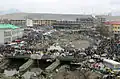 The dried river in the central city of Kabul